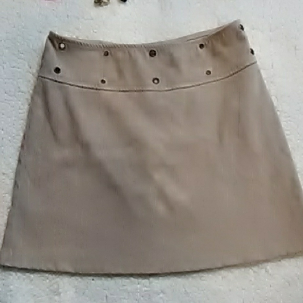 COPY - Vintage Khaki Form Fitting Mini Skirt